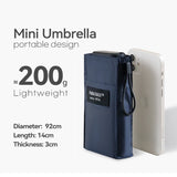 Sun Flat Mini Pocket Umbrella UV Protection 210G Ultralight